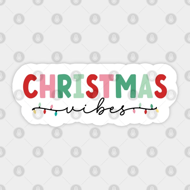 Christmas Vibes Sticker by MZeeDesigns